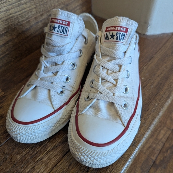 Converse Chuck Taylor All Star Lo Sneakers, ivory, Men's 3.5, women's size 5.5 - Picture 6 of 16